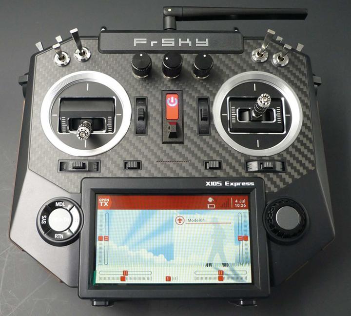 Actual product image FrSky horus x10s express eu/lbt transmitter set carbon 2,4ghz incl. software opentx, sd-card, battery