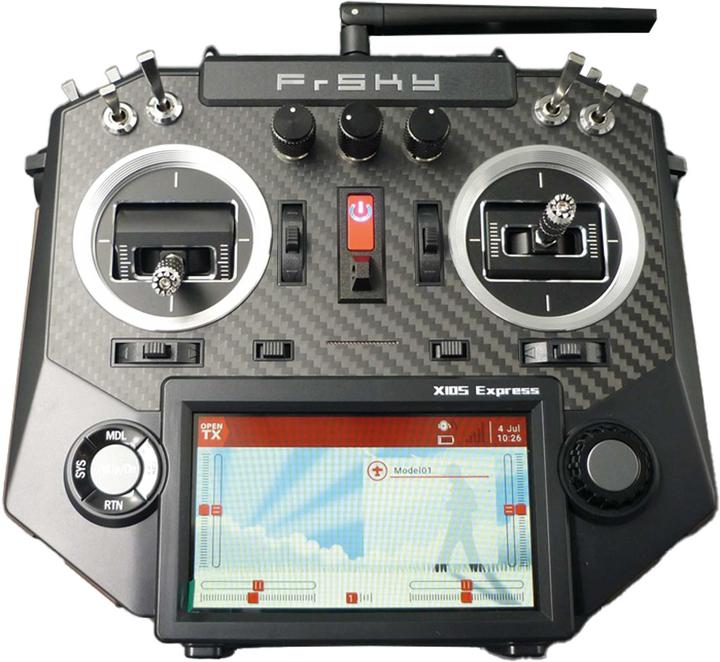 Actual product image FrSky horus x10s express eu/lbt transmitter set carbon 2,4ghz incl. software opentx, sd-card, battery