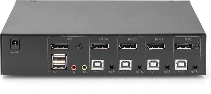 Produktbild Digitus KVM Switch, 4x1 DP, DP Out,USB