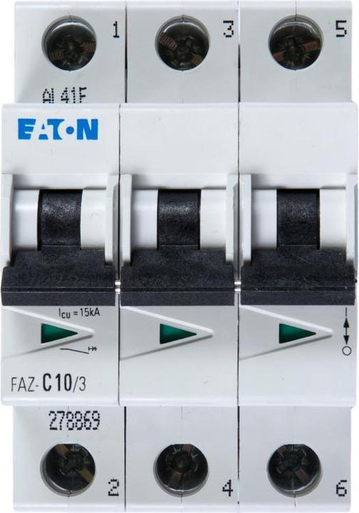 Immagine prodotto Eaton Interruttore automatico 3 poli 10A tipo C