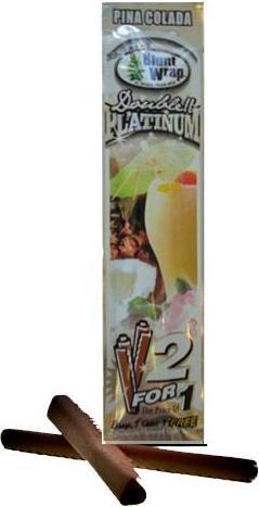 Blunt Wraps Double Platinum Pina Colada 2 in 1