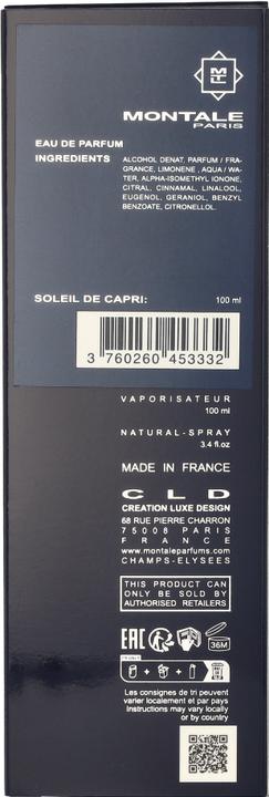 Actual product image Montale Soleil de Capri (Eau de parfum, 100 ml)