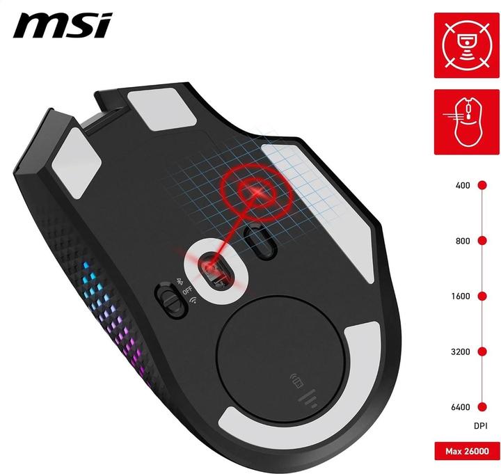 Actual product image MSI Versa Pro W + Mouse Dock Pro (Cable, Wireless)