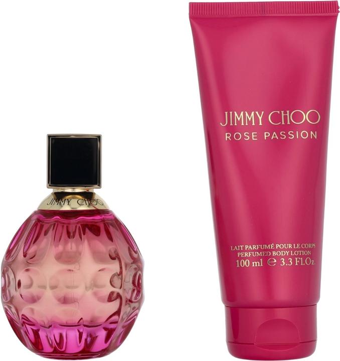 Produktbild Jimmy Choo Rose Passion Gift Set 60ml EDP + 100ml Body Lotion (Körperpflegeset, Parfum Set)