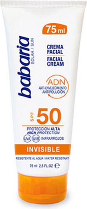 Produktbild Babaria SOLAR ADN INVISIBLE crema solar facial SPF50 75 ml (Sonnencreme Gesicht, SPF 50, 75 ml)