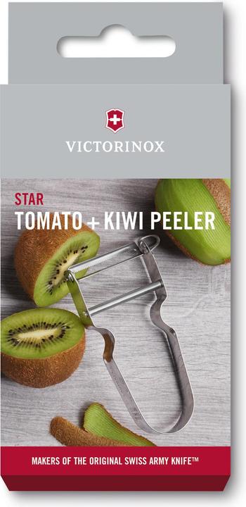 Produktbild Victorinox Sparschäler Star mit Zackenschliff, Silber