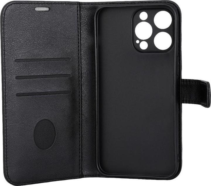 Produktbild Radicover Radiation Protection Wallet Vegan Leather iPhone 15 PRO MAX Flipcover Black PU (Apple iPhone 15 Pro Max)