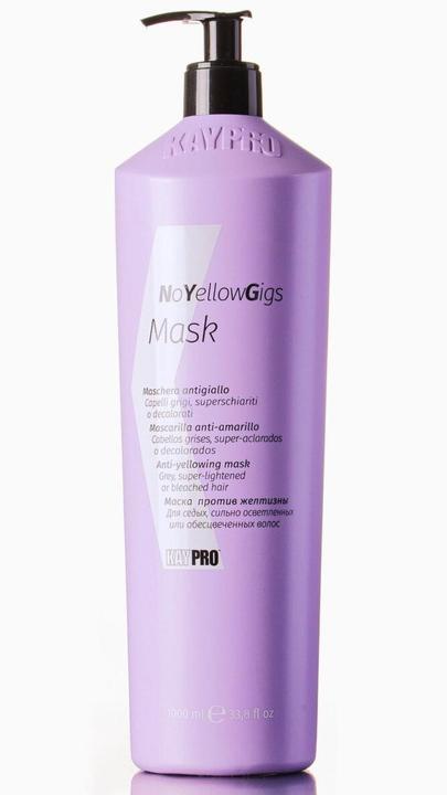 Produktbild Kay Color KEPRO Kay Pro No Yellow Gigs Anti-Yellow Maske für blondes, gebleichtes oder graues Haar 1000ml (1000 ml)