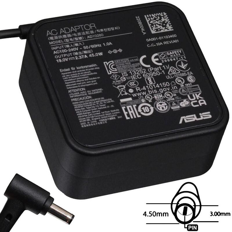 ASUS adattatore originale 19V 3P(4,5PHI) (45 W), Alimentatore per notebook