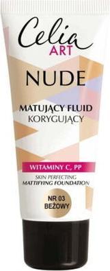 Celia Art Nude Mattifying Corrective Fluid 03 Beige 30Ml (03 Beige)