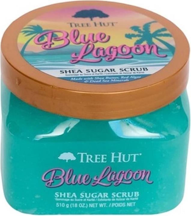 Actual product image Tree Hut Blue Lagoon Shea Sugar Scrub 18 Ounce (510 ml)