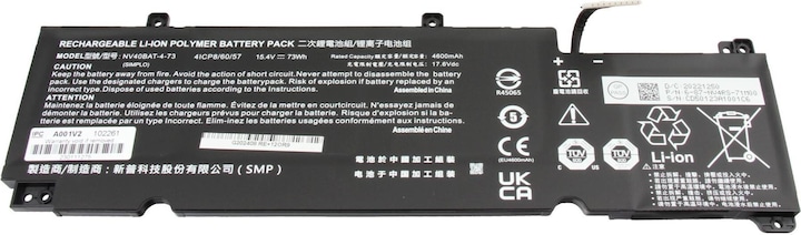 Immagine prodotto Clevo NV40BAT-4-73 (4 Celle, 4600 mAh)