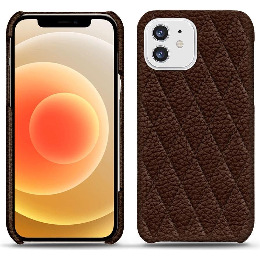 Thumbnail - Noreve Lederschutzhülle (Apple iPhone 12 mini), Smartphone Hülle, Braun