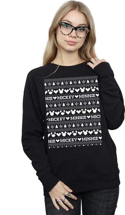 Immagine prodotto Disney Mickey And Minnie Christmas Fair Isle Felpa Donna (XL)