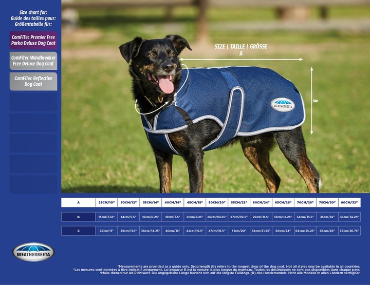 Produktbild Weatherbeeta Comfitec Premier Free Parka Deluxe Hundemantel medium (35, Hundemantel)