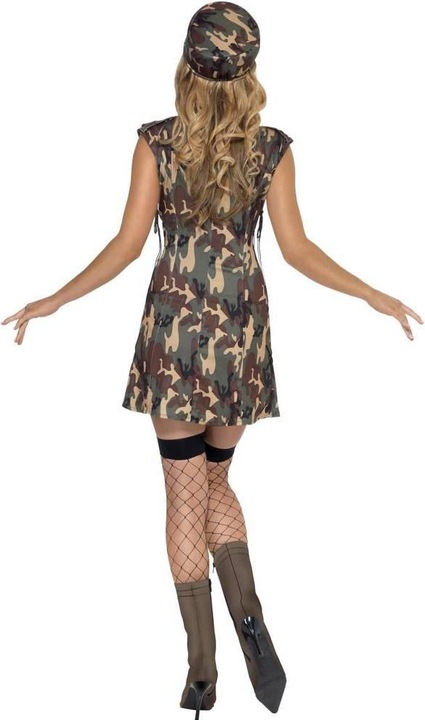 Actual product image Smiffys Womens/Ladies Army Costume Set (M)