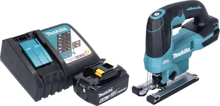 Actual product image Makita DJV 184 RG1 Battery pendulum jigsaw 18 V Brushless + 1x battery 6.0 Ah + charger