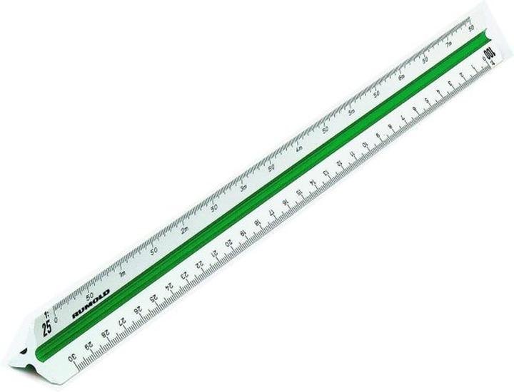 Actual product image Rumold Triangular scales 150 (30 cm, Plastic)