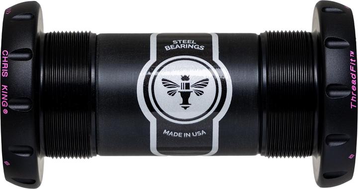 Actual product image Chris King Bottom Bracket ThreadFit 30mm, Steel-Bearings, two tone black/punch