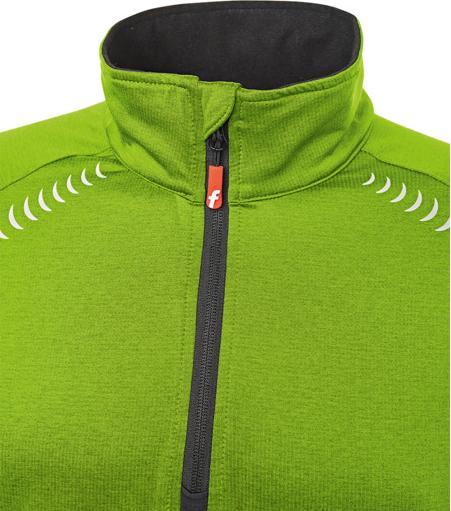 Produktbild Magni Tech-Fleecepullover lime/schwarz meliert Gr. XL Fortis Elements (XL)