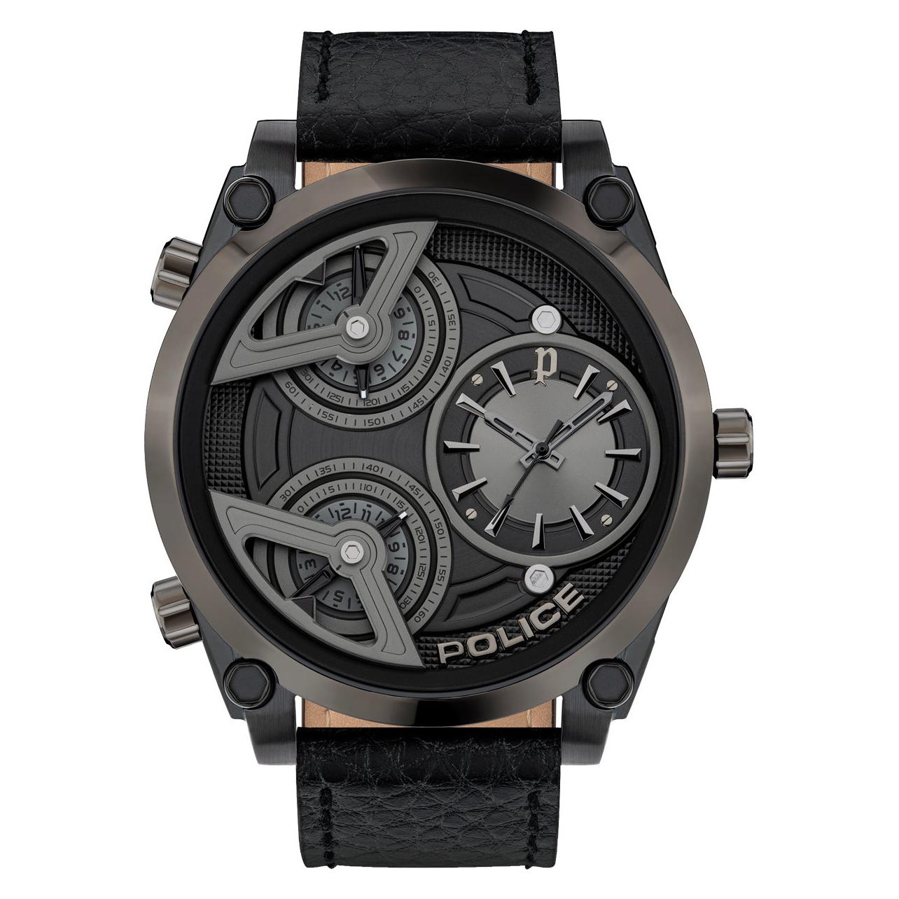 Police, Horloge, Vleugel, Zwart, (Analoog Horloge, 51 mm)
