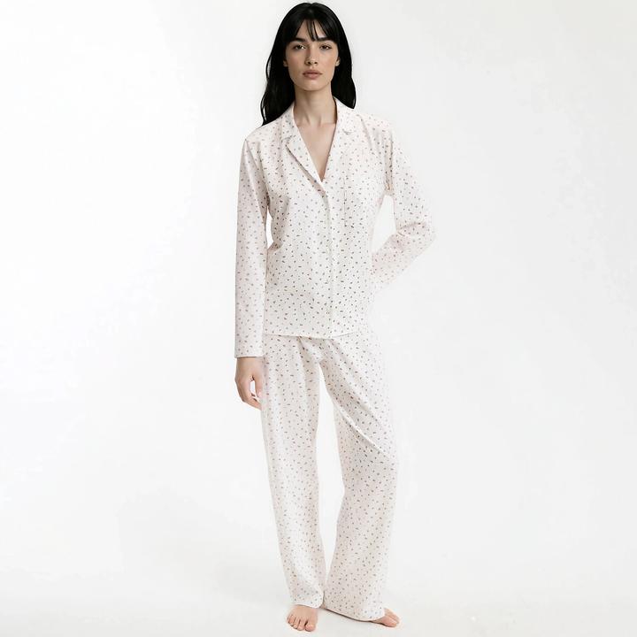 Produktbild La Redoute Collections Jersey-Pyjama mit langen Ärmeln (M)