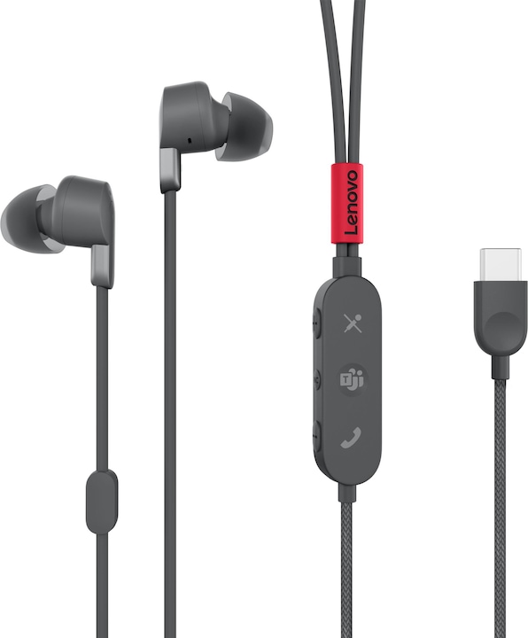 Produktbild Lenovo Accessories Go USB-C ANC In-Ear Headphone (ANC, Kabelgebunden)