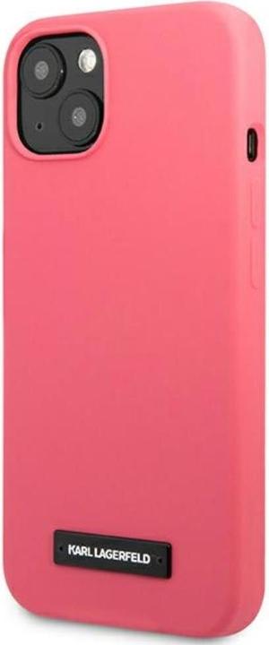 Actual product image Karl Lagerfeld KLHCP13MSLMP1PI iPhone 13 6.1" hardcase fuksja/fuchsia Silicone Plaque (Apple iPhone 13)
