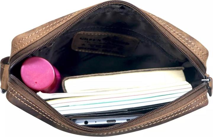 Immagine prodotto Greenwood Herrentasche Echtleder 12 Zoll Dan Vintage Look Khaki No.17