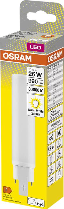 Image du produit Osram Dulux (G24q-3, 10 W, 990 lm, 1 x, F)