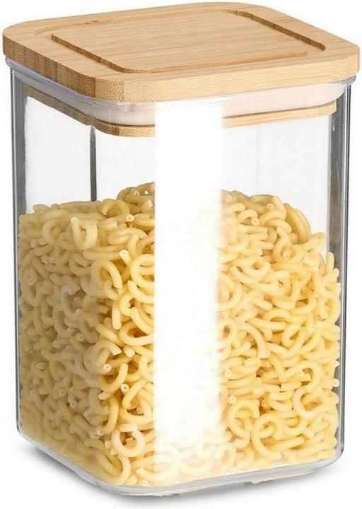 Actual product image Zeller Present Storage jar w. bamboo lid, 800 ml, plastic (0.80 l)