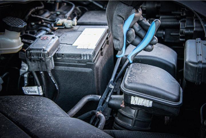 Image du produit BGS Pince à double articulation pointe droite 350 mm (350 mm)