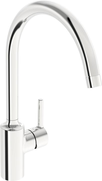 Hansa VANTIS kitchen tap, low pressure, 247mm projection, swivelling spout, chrome, 52211167