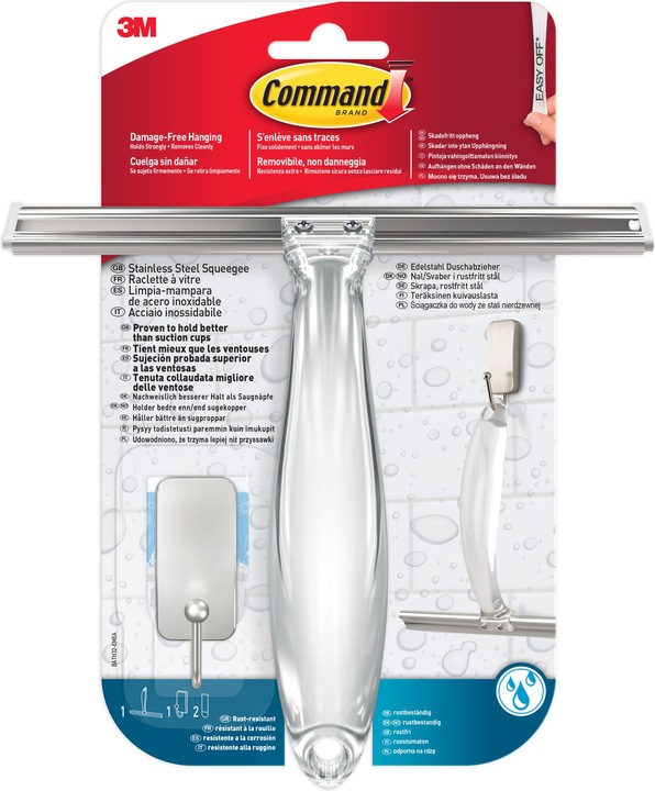 Actual product image Command Bath Squeegee and Hook
