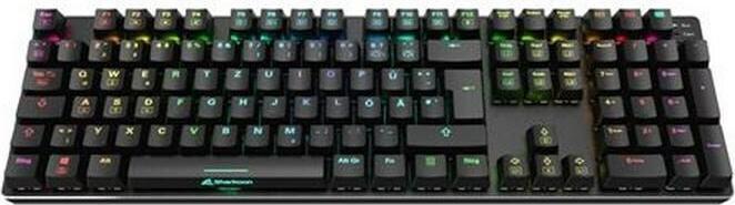 Actual product image Sharkoon SKILLER SGK36W Red EN (DE, Cable, Wireless)