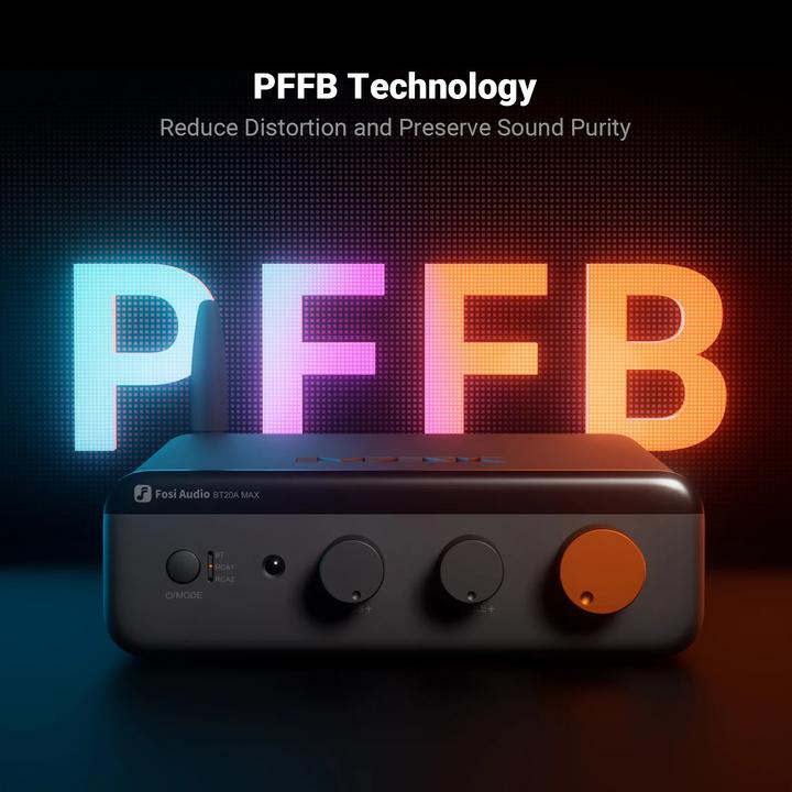 Actual product image Fosi Audio BT20A MAX 32V, 2.1 Kanal Audioverstärker Bluetooth