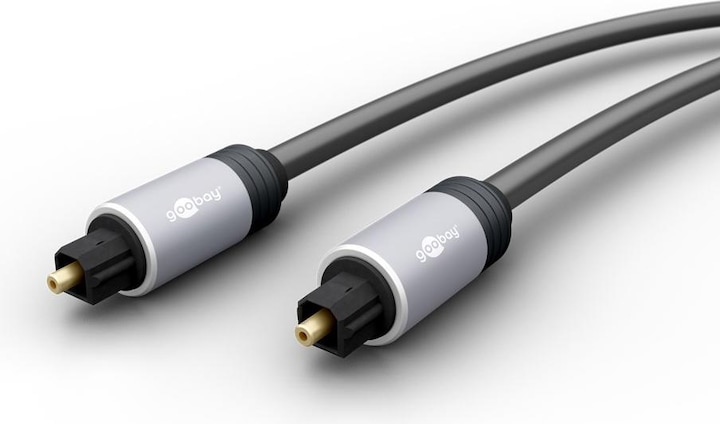 Image du produit Goobay Câble Toslink avec fiches métalliques (5 m, Haut de gamme, Optique)
