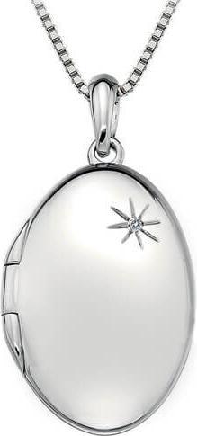 Produktbild Hot Diamonds Oval Memories Medaillon (Silber 925, 45 cm)