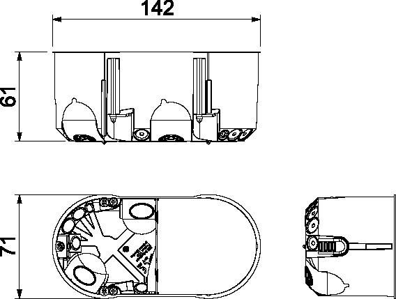 Actual product image OBO Bettermann HW electronic box double version, windproof