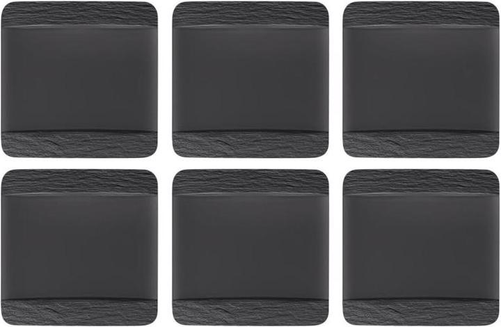 Produktbild Villeroy & Boch Speiseteller Manufacture Rock 6 Stück, Schwarz (1 x, 28 cm)