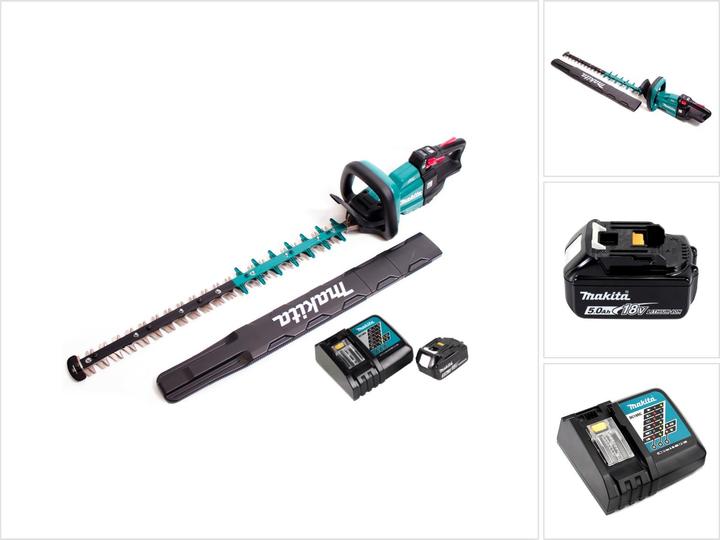 Produktbild Makita DUH 751 RT1 Akku Heckenschere 18V 75 cm Brushless + 1x Akku 5,0Ah + Ladegerät (Akkubetrieb)