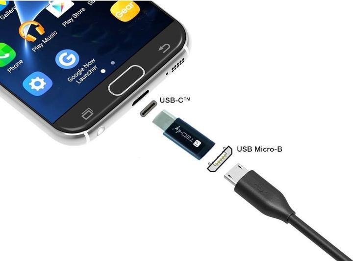 Produktbild Techly Adapter USB-C M auf Micro USB F 480Mbps (USB-C)