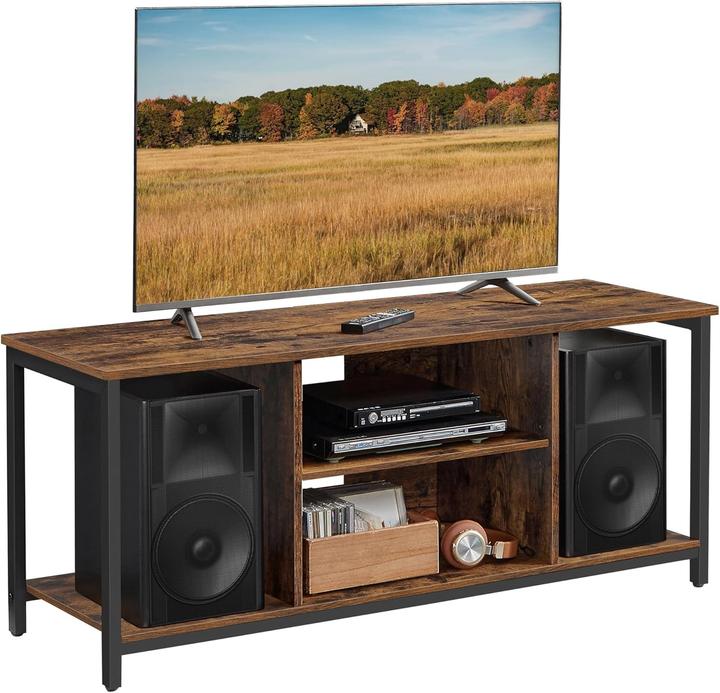 Produktbild Songmics TV-Schrank Industrie-Design vintagebraun Holz (120 x 40 x 50 cm)