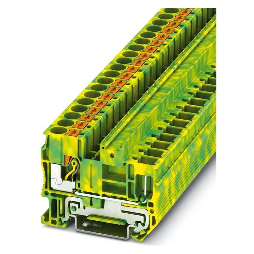 Phoenix Contact PT 6/1P-PE 3061774 Aardleidingklem 0,50 mm² 6 mm² Groen-geel 50 st., Kabels + Stekkers, Groen, Geel