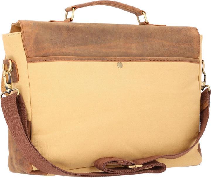 Actual product image Dermata Canvas/leather briefcase