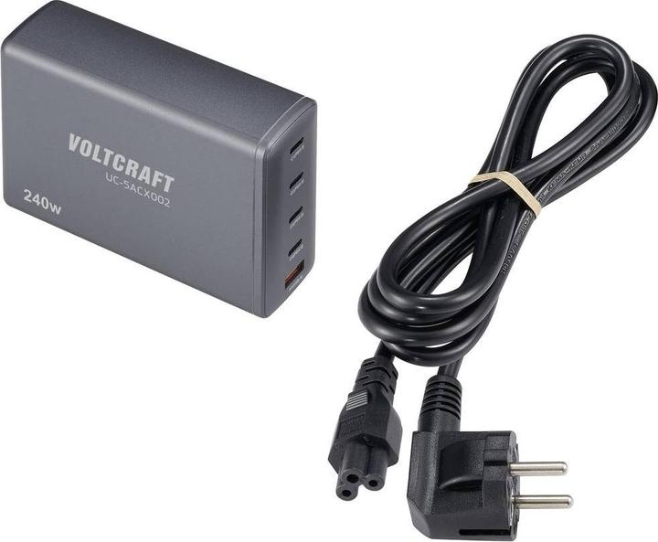 Actual product image Voltcraft UC-5ACX002 USB charging station 240 W indoor area Output current (max.) 5 A (240 W)