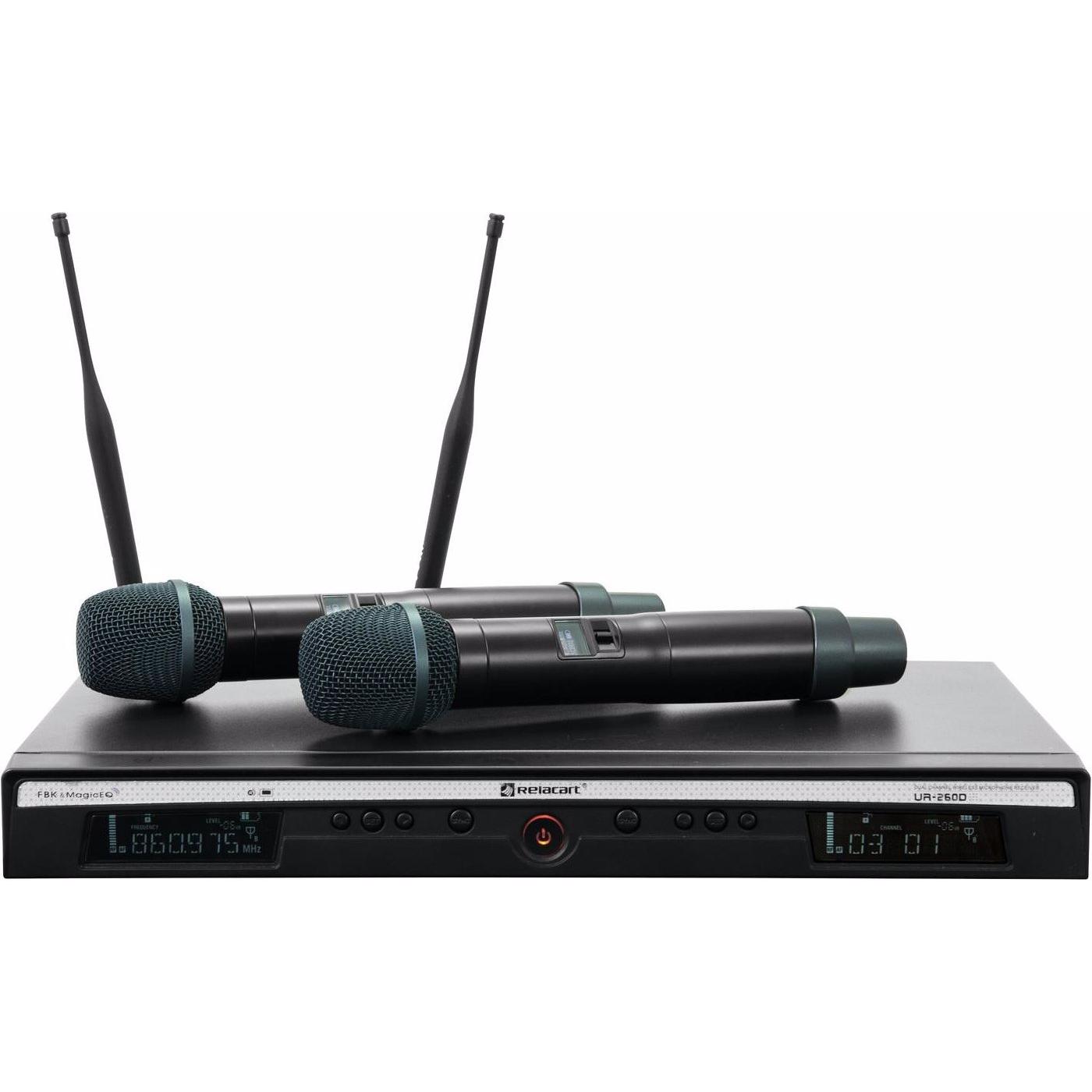 Relacart UR-260D 2-Kanal-UHF-System, Mikrofon