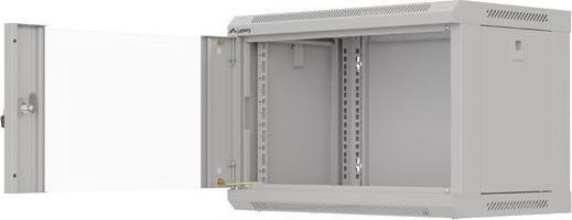 Immagine prodotto Lanberg Rack-Schrank 19 6HE 540x350 grau mit Glastür (Flat Pack) (10.86 HE, Rack da 19 pollici)