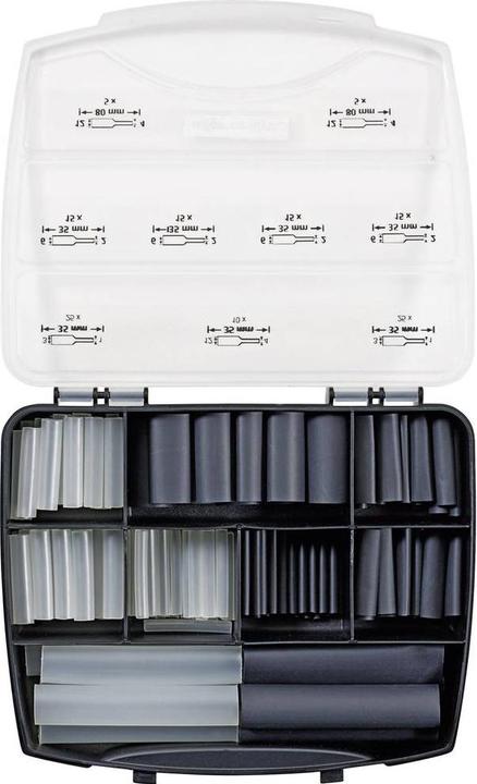 Produktbild HellermannTyton Schrumpfschlauchsortiment Schw (130x)