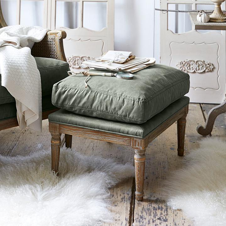 Image du produit Loberon Tabouret Greenbrier gris-brun/vert